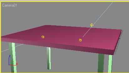 7. Kreiraj Target kameru i postavi kadar da prikazuje površinu stola. 8.