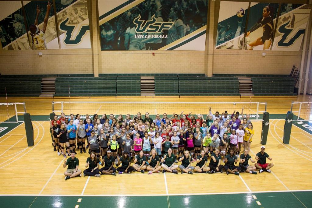 FACILITIES: The main site for all camps will be The Corral, the official home of South Florida Volleyball!