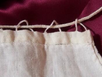 Figure 10: The needlelace threading