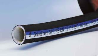 SCHLAUCHTECHNIK CHEMICAL HOSES GrüloChem SP EPDM EPDM Chemical hose Suitable as suction and discharge hose in the chemical industry as well as for sea water and industrial waste water.