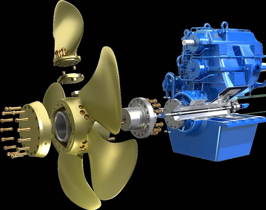 Key benefits of CPP Minimum noise and vibration levels: Thanks to the use of the state-of-the-art technology, it has become possible to predict accurately the propeller induced forces acting on the