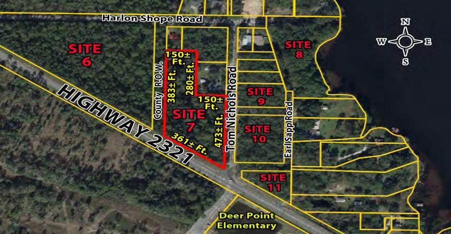ESTATE SALE - Several Sites Available Highway 2321 - Deer Point Area - Panama City - Bay County - Northwest Florida SITE 6