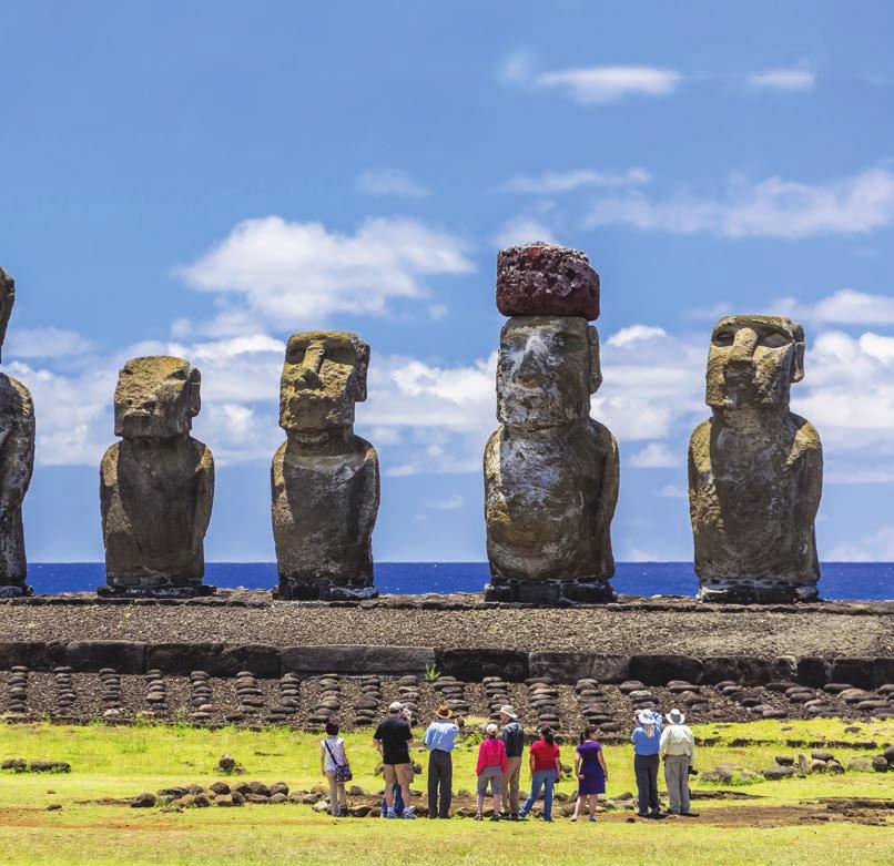 LIMA, PERU EASTER ISLAND, CHILE: 5H 20M EASTER ISLAND, CHILE Ponder the enigmatic culture that created the imposing moai on remote Easter Island, known as the island of a thousand mysteries.