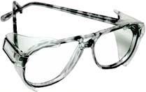 00 Pro tec tive Eye Wear Light weight, one size fits most, clear polypropinate frames with hinged tem ple. De signed to be worn alone or over most pre scrip tive glasses.