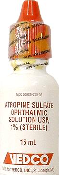 5% 15ml - Sterile Ophthalmic Solution, USP #24208-920-64 Atropine Sulfate Bausch& Laumb Ophthalmic Solution, USP 1% 15ml - sterile 24208-750-06 SCHEIN artificial tear ophthalmic solution lubricant