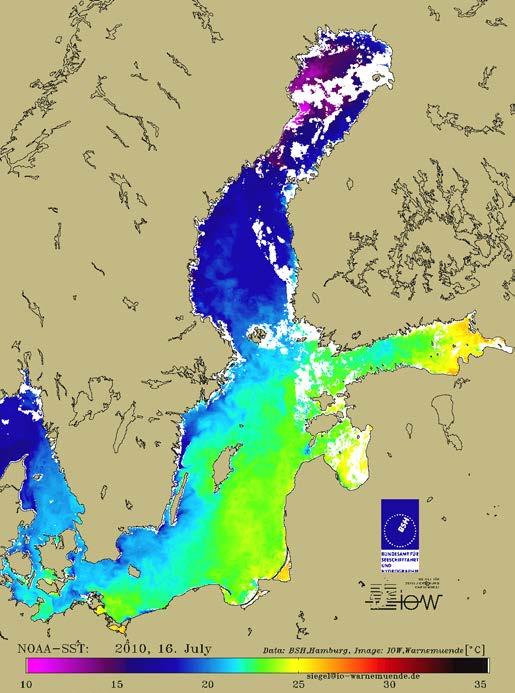 HELCOM Baltic Sea Environment Fact Sheets 2011 4 in the monthly mean SST (Fig. 2), which reached with 20 C the maximum of the year in the Gotland Sea.