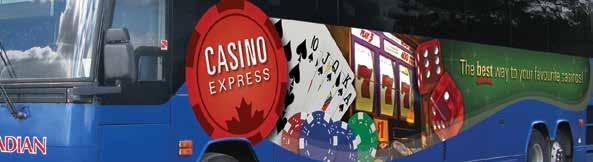 Non-stop gaming fun! Pick-up locations We make it easy to visit your favourite casinos aboard our luxury motor coaches.