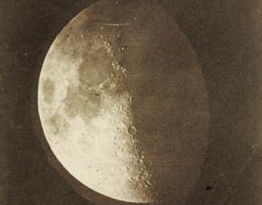 IMAGE 01 John Adams Whipple. The Moon. 1853-54. Salted paper print, 7 1/4 x 6" (18.4 x 15.2 cm). Gift of Warner Communications, Inc. IMAGE 02 Eugène Atget. During the Eclipse (Pendant l'éclipse).