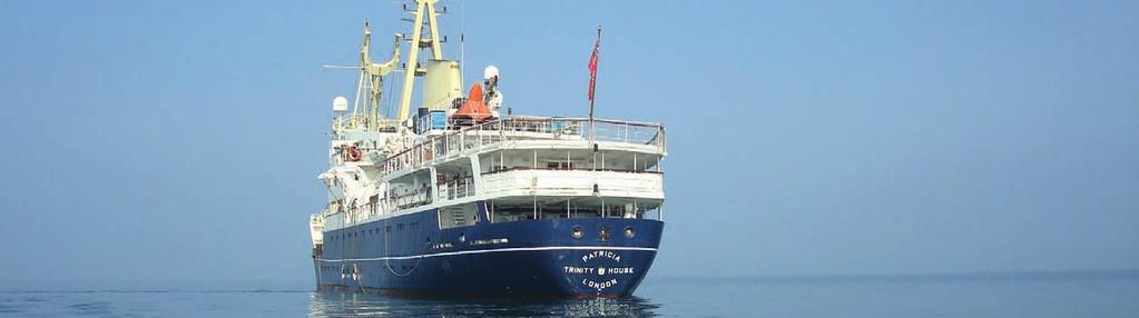 Image courtesy of B. Beek DRAFT ITINERARY 2012 THV Patricia is the Trinity House flagship carrying passengers as she completes her vital work.