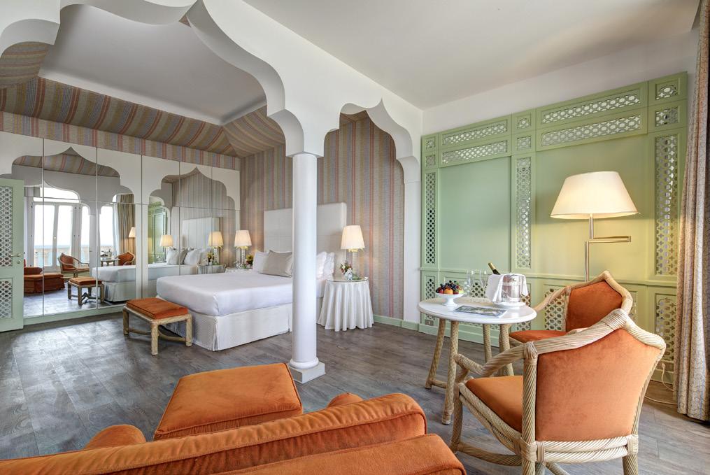 All accommodation offers external views: over the emerald sea, over Venice and the lagoon, or over the tranquil Moorish