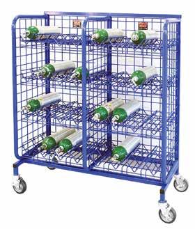 Mini Mobile Hose & Cylinder System Designed to accommodate up to 24 cylinders or 800' of 2-½" hose or any combination of the two Stores hose sizes ranging from 1-½" to 3" and a variety