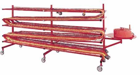 Mobile Hose Dryer GearGrid s mobile hose drying system promotes faster hose drying within a limited amount of space.
