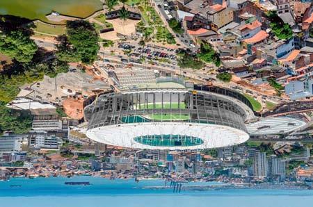 Aerial View of Fonte Nova Stadium.