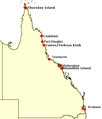 Queensland 2011-12 8 ports 239 visits 58 base Brisbane 3 base -