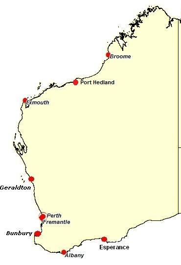 Western Australia 2011-12 8 ports 102 visits 27 base