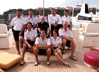Superyacht med special Left: Ever-attentive crew stand by to assist guests using the water toys.