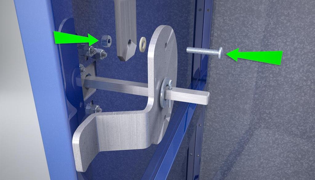 13. Upper Lock Bar: The lock bars can be attached at this point.