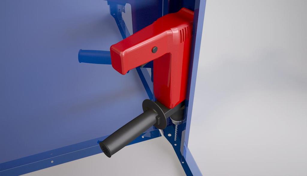 If anchoring is desired continue to the next step, otherwise enjoy your new Dura Wheel Chair Lockers! 17.