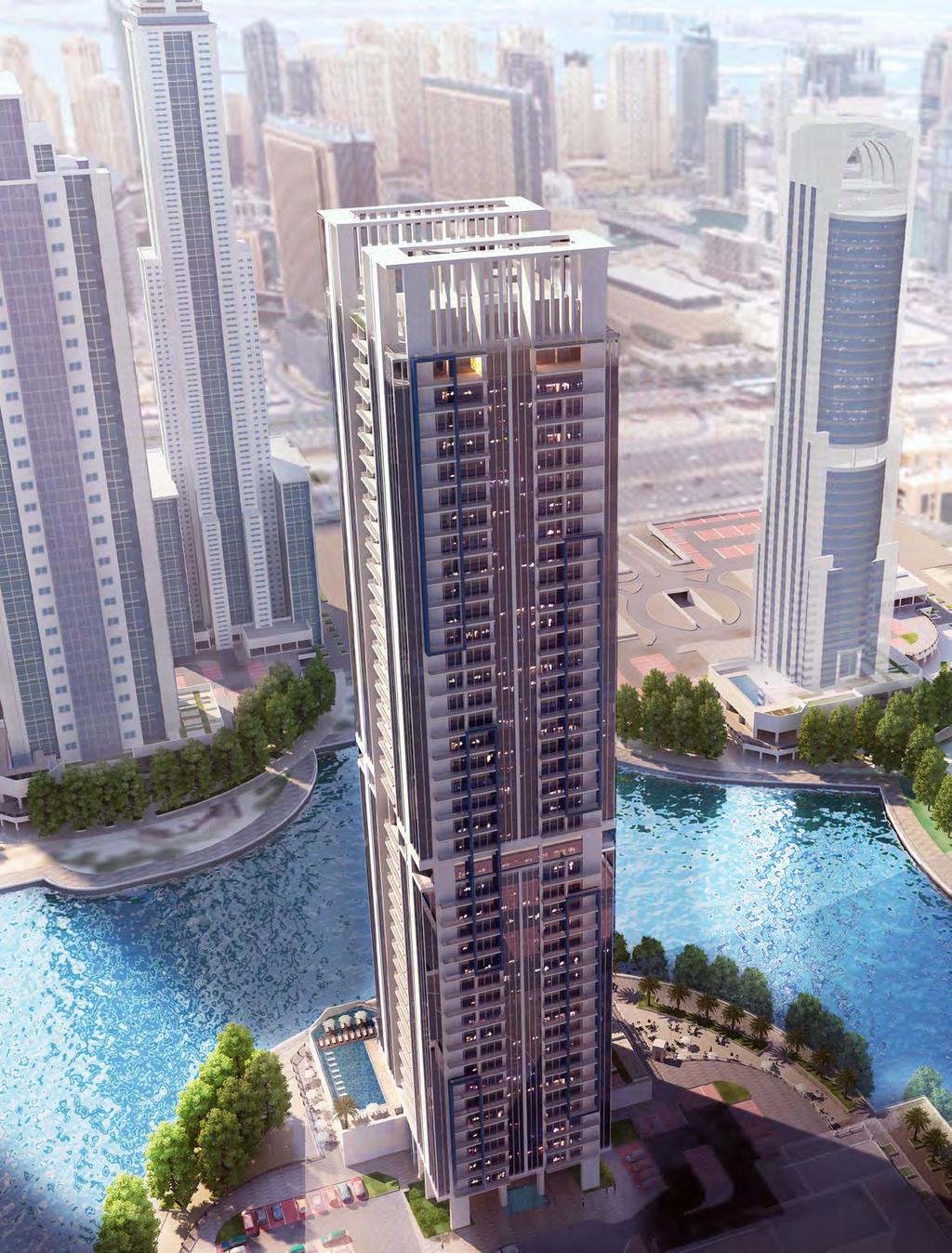 Situated in the heart of the new Dubai on Sheikh Zayed Road and between two