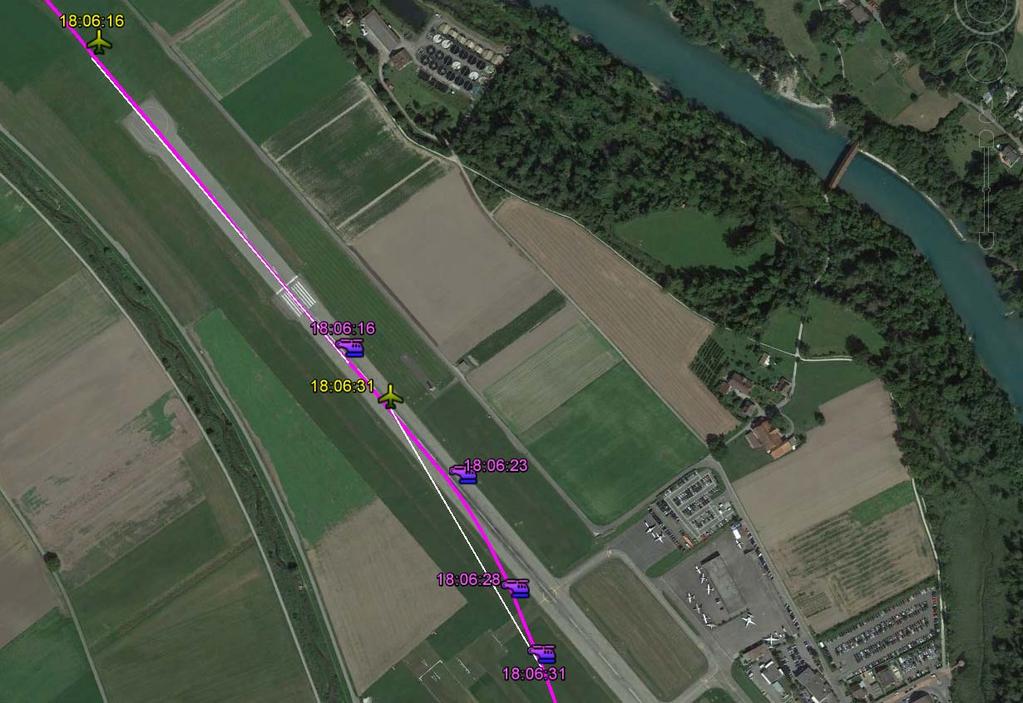 late landing clearance and left the decision to the pilot by giving him the following clearance at 18:05:21 UTC, Hotel Romeo Bravo, the helicopter will not stop on the runway, they will proceed