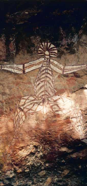 Aboriginal artwork at Nourlangie, some of which dates from 60,000 years ago, provides an amazing