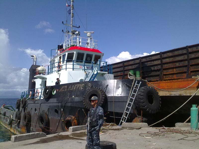 3. The authorities arrested the personnel cutting away the welded names of the tug boat and barge using gas torches. Initial investigations revealed that the tug boat had been renamed Marlyn 8.
