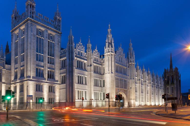 The most iconic of course being Marischal College in the heart of the city centre. This, of course, being where the nickname.. The Granite City derives from.