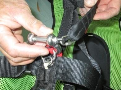 karabiner.!!! Your harness is ready!
