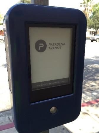 Real-Time Arrival Information Technology Simultaneously with the unveiling of its new brand, Pasadena Transit launched its real-time arrival information system to the public that allows passengers to