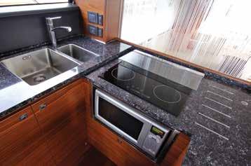 stainless steel sink with upgraded garbage disposal.