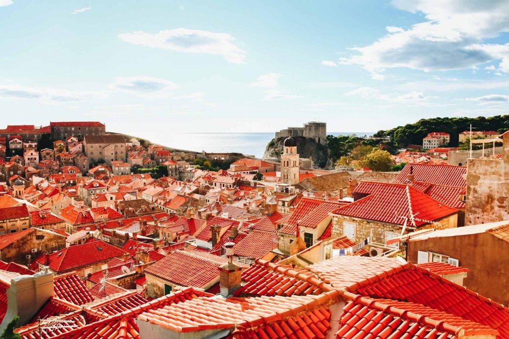 DUBROVNIK Settle in at the hotel and enjoy the lovely views of the garden, private beach, and Old Town.