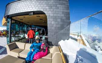with snowmaking facilities longest downhill run in Zillertal sun loungers at the top cable car