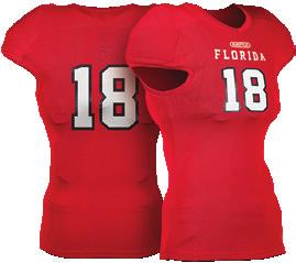 EMBELLISHMENT OPTIONS ALPHA FOOTBALL JERSEY F E AT U R E S & B E N E F I T S Compression fit Adult (S-5XL) Four-way stretch knit fabric for improved durability All over venting for improved