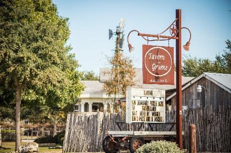 The Tavern in the Gruene itself is constructed from a 1940 s-era pole barn that originally was used to house sheep and hogs and is