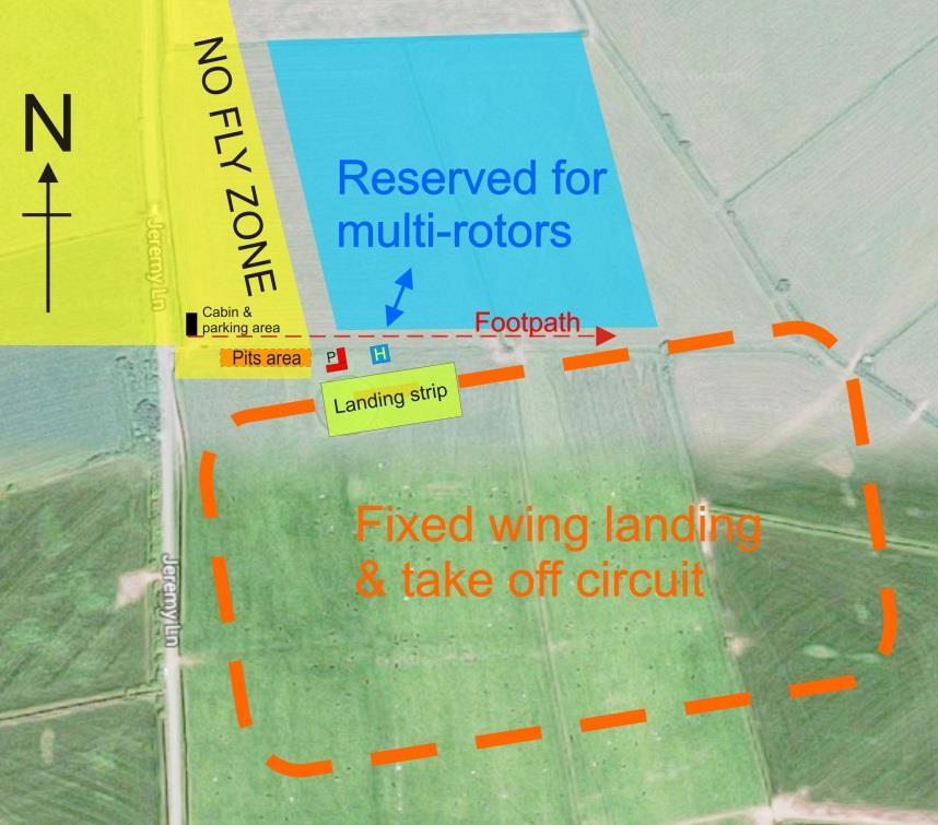 Annex A to Field Safety Rules Decision making At the start of the flying session, the first pilots to arrive and set up the field will need to decide on the location of the pilots box, according to