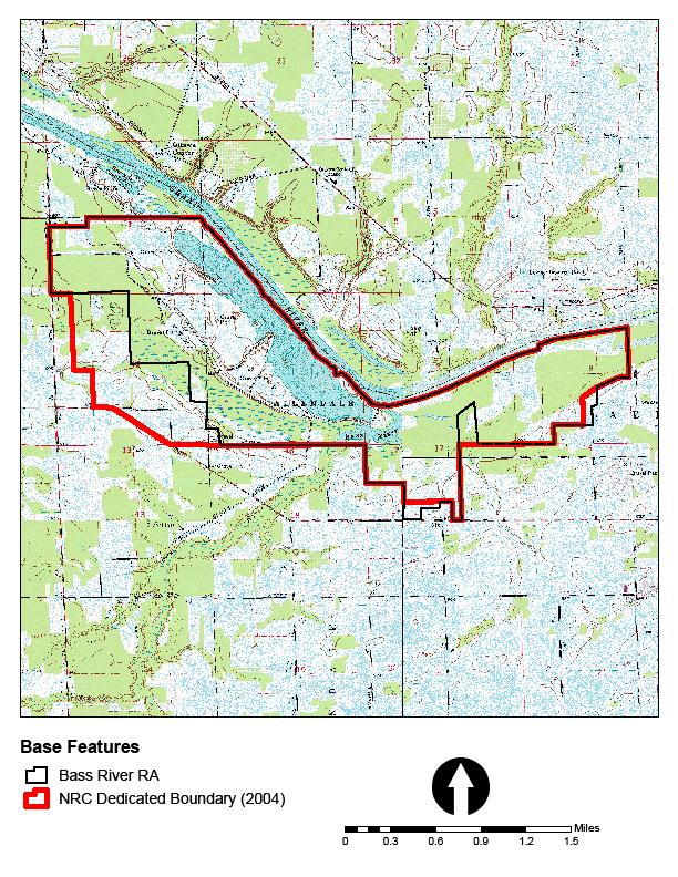 2004 NRC Dedicated Boundary The long range goal of this plan is to acquire new land designated in the map above.