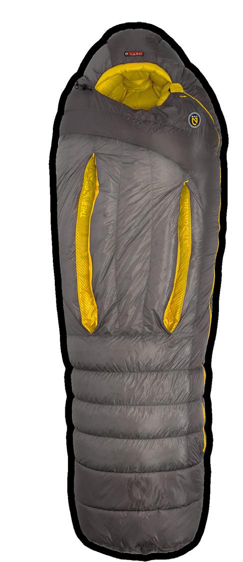 Insulation System TAME THE WINTER MONTHS Thermo Gills allow you to regulate the warmth of the bag on milder nights by as much as 20 F/11 C without letting cold drafts