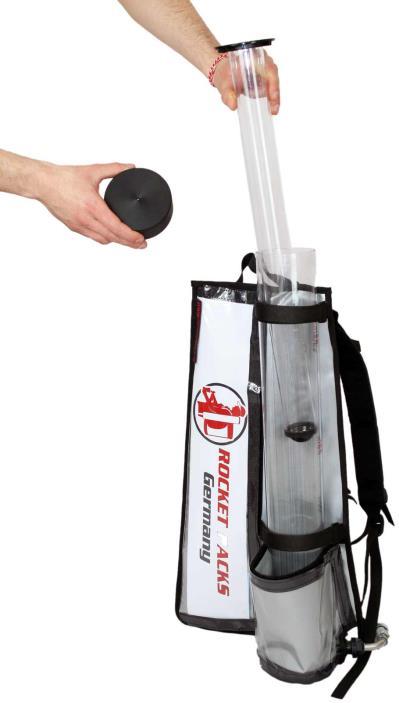 Standard Color: Silver/Black - Backpack Dimensions: H 60 x W 32 x D 11 cm - Length of Beverage Tube: 70 cm (with calibration per liter) and included beverage line