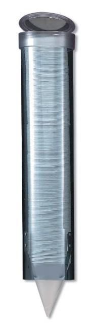 00 Item Number: 3165M Cup Dispenser, Plastic, Clear, (Medium) Classic Medium Cup Dispenser, transparent blue, New Flip Cup