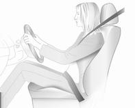 Sjednite sa stražnjicom što je moguće više natrag prema naslonu sjedala. Podesite udaljenost između sjedala i papučica tako da su vaše noge lagano savijene kada do kraja pritisnete papučice.