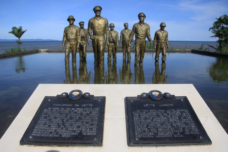 Leyte Landing Memorial Park is known for Gen. Douglas McArthur when he promised saying he'd return to Red Beach.