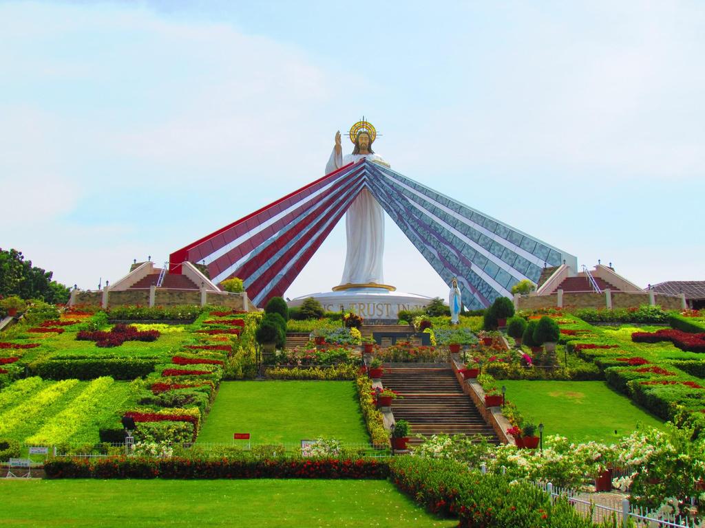 Christ of the Divine Mercy is a 50 foot tall