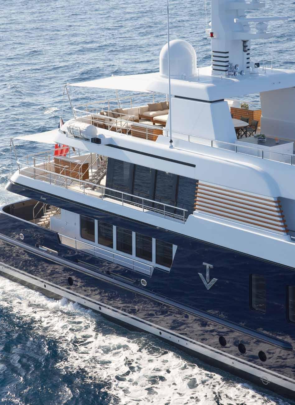 Living the life The third Feadship in the successful F45 Vantage range offers spectacular confirmation of the qualities of a customseries approach in this size bracket.