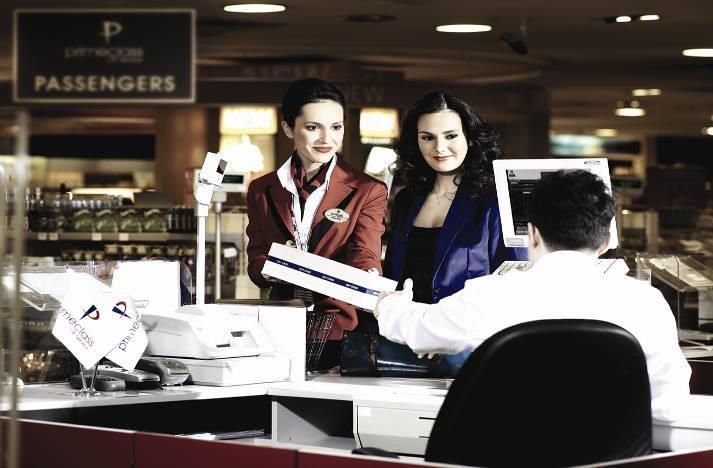 Our guests can shop at Duty-Free, with the assistance of a primeclass Agent and a porter.