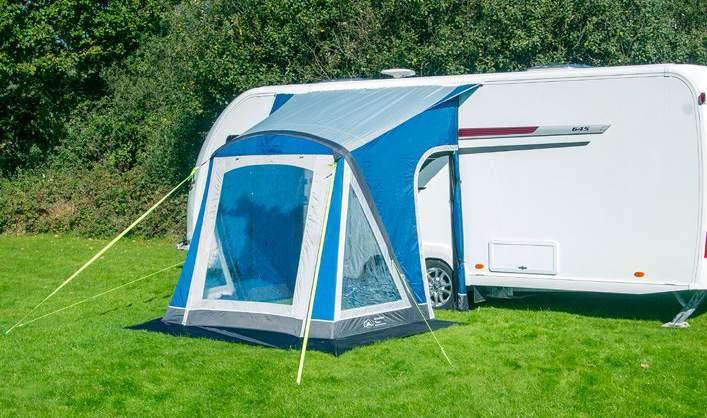CURVE AIR 390 (SF7822) 75D Roll up front panels with canopy option (Poles optional extra) Optional inner tent available (SF7024) Height Range 235-250cm Pack Size 78 x 32cm/Weight 16.3kg Approx.
