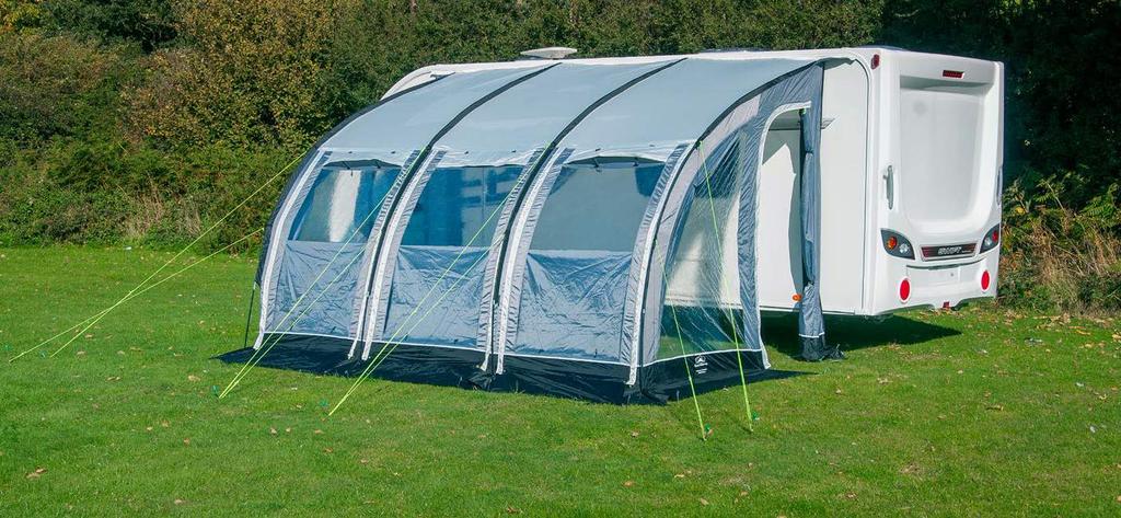 Our much loved Ultima models in SunnCamp s original profile/shape with enhanced headroom and living space.