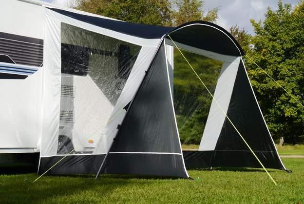 The canopy simply unfolds from the protective bag, the frame attaches in position and after pegging the guy ropes, you are ready to start your holiday. 7 Front Wall and 2 x Side Wall fits 192cm/204.