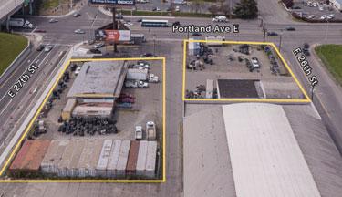 Bldgs $2,200,000 50,575 SF land on 2 parcels Clean Phase I completed Ready to sell Potential development site with