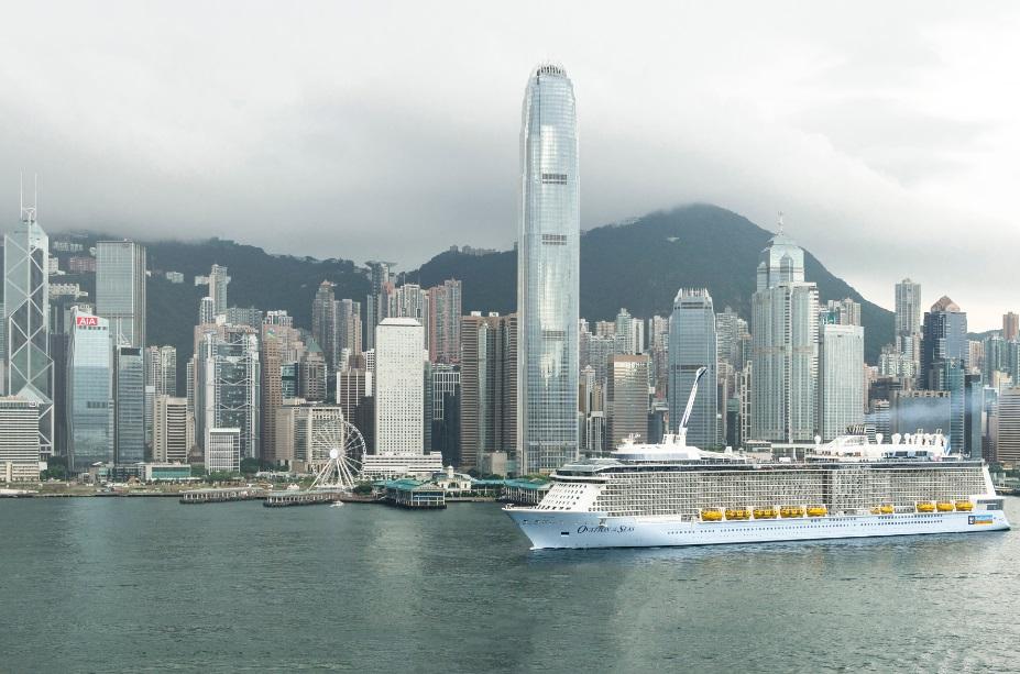 Ovation of the Seas visited Hong Kong today (17