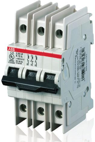Miniature Circuit Breaker S 200 UP Ordering data characteristic Z per S 201 UP S 202 UP S 203 UP S 204 UP 2CDC021318F0004 2CDC021319F0004 2CDC021320F0004 2CDC021321F0004 1 0.5 S201UP-Z0.